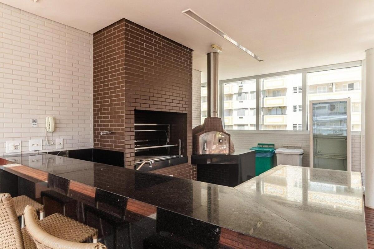 Studio Moderno Em Condominio De Luxo Pe Na Areia Santos  Exteriér fotografie