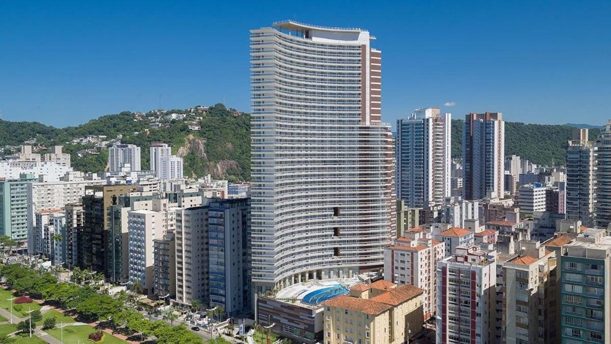Studio Moderno Em Condominio De Luxo Pe Na Areia Santos  Exteriér fotografie