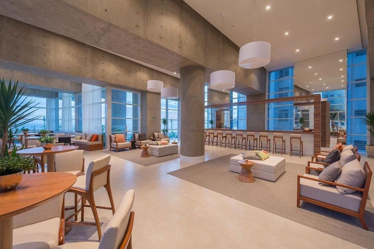 Studio Moderno Em Condominio De Luxo Pe Na Areia Santos  Exteriér fotografie