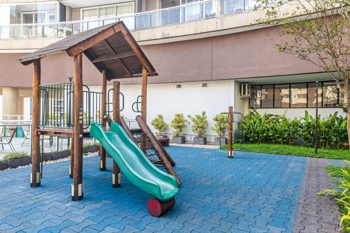 Studio Moderno Em Condominio De Luxo Pe Na Areia Santos  Exteriér fotografie