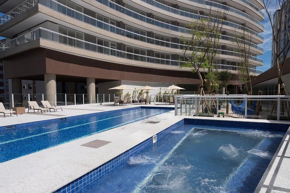 Studio Moderno Em Condominio De Luxo Pe Na Areia Santos  Exteriér fotografie