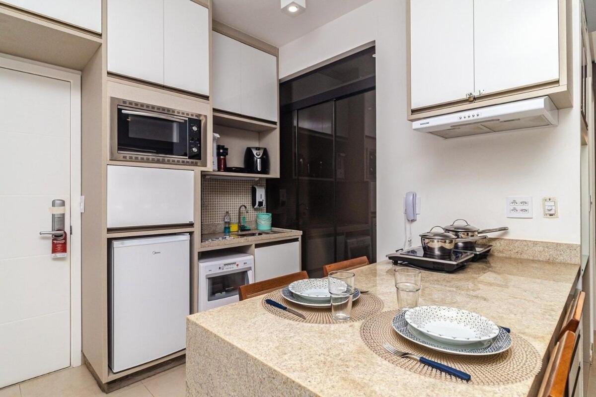 Studio Moderno Em Condominio De Luxo Pe Na Areia Santos  Exteriér fotografie