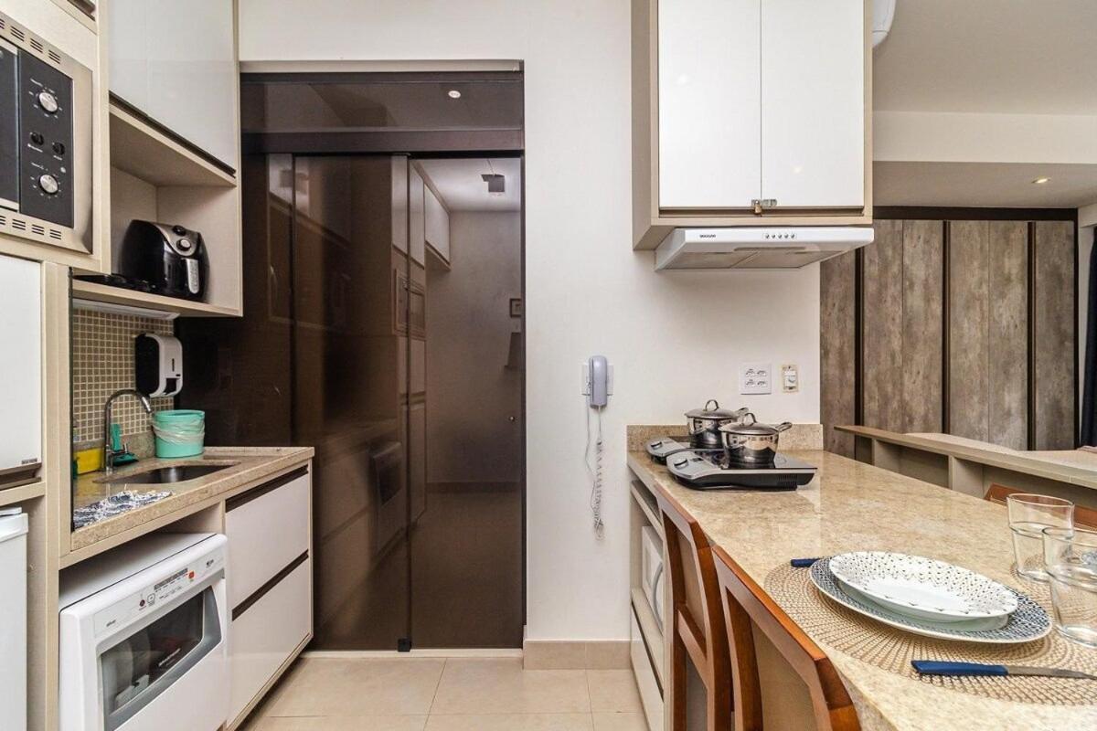 Studio Moderno Em Condominio De Luxo Pe Na Areia Santos  Exteriér fotografie
